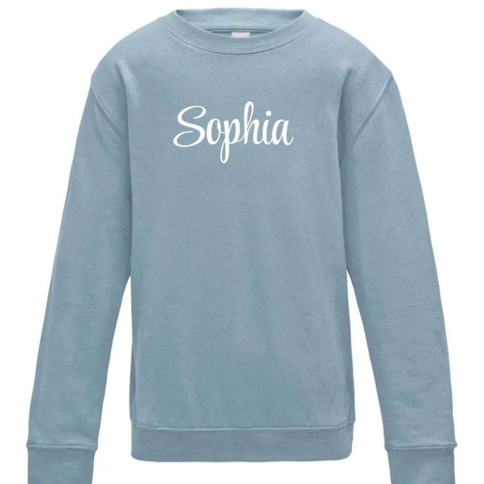 Unisex Kids' Cotton Crew Neck Sweatshirt