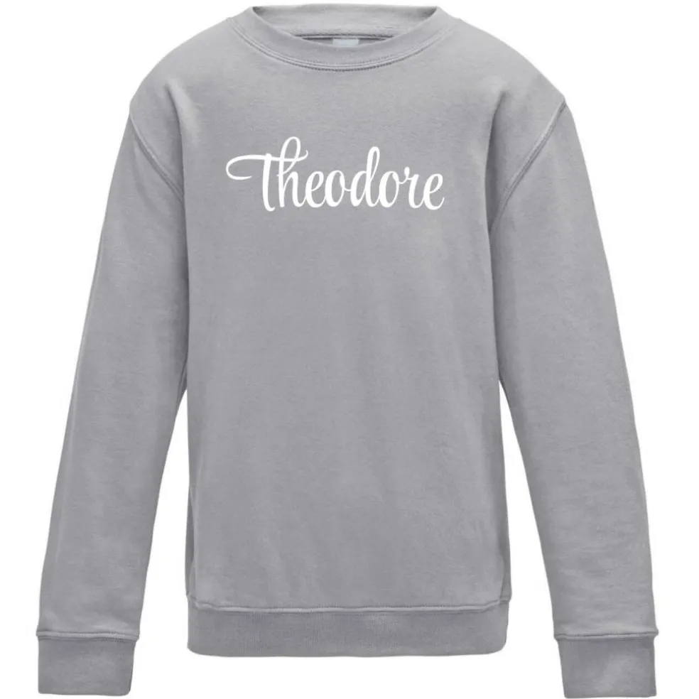 Unisex Kids' Cotton Crew Neck Sweatshirt