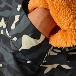 Unisex Kids Fleece Lined Oversized Fit Waterproof Robe