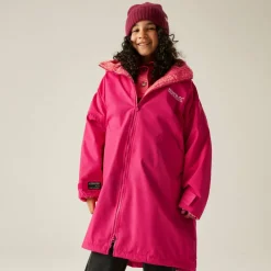 Unisex Kids Fleece Lined Oversized Fit Waterproof Robe