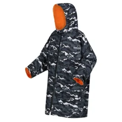 Unisex Kids Fleece Lined Oversized Fit Waterproof Robe