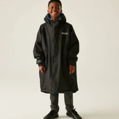 Unisex Kids Fleece Lined Oversized Fit Waterproof Robe