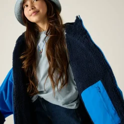 Unisex Kids Fleece Lined Oversized Fit Waterproof Robe