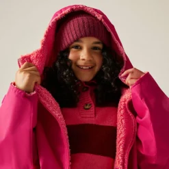 Unisex Kids Fleece Lined Oversized Fit Waterproof Robe
