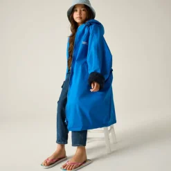 Unisex Kids Fleece Lined Oversized Fit Waterproof Robe