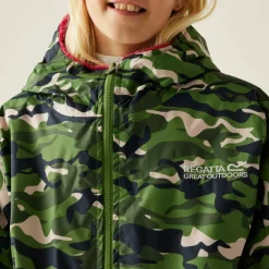 Unisex Kids Fleece Lined Oversized Fit Waterproof Robe