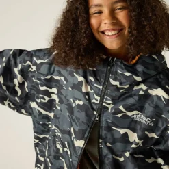 Unisex Kids Fleece Lined Oversized Fit Waterproof Robe
