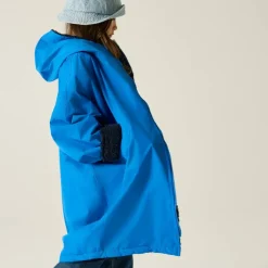 Unisex Kids Fleece Lined Oversized Fit Waterproof Robe