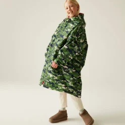 Unisex Kids Fleece Lined Oversized Fit Waterproof Robe