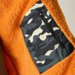 Unisex Kids Fleece Lined Oversized Fit Waterproof Robe