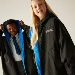 Unisex Kids Fleece Lined Oversized Fit Waterproof Robe