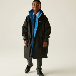 Unisex Kids Fleece Lined Oversized Fit Waterproof Robe
