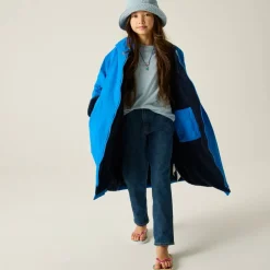 Unisex Kids Fleece Lined Oversized Fit Waterproof Robe
