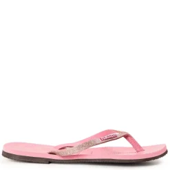 Unisex Kids Glitter Velvet Rose Flip Flops