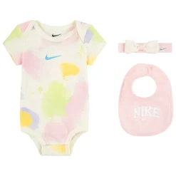 Unisex Kids' Headband Bodysuit & Bib 3-Piece Set Onesies