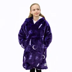 Unisex Kids' Hooded Fluffy Dressing Gown