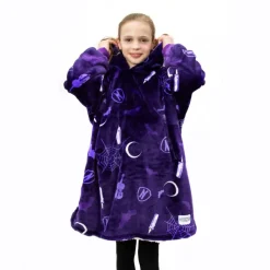 Unisex Kids' Hooded Fluffy Dressing Gown