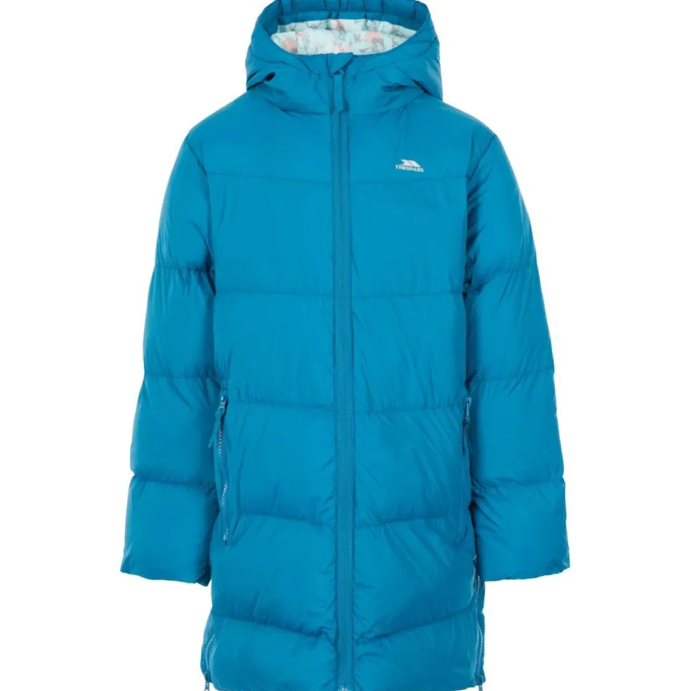 Unisex Kids' Long Padded Waterproof Jacket