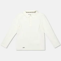 Unisex Kids' Long-Sleeve Cricket Polo Shirt