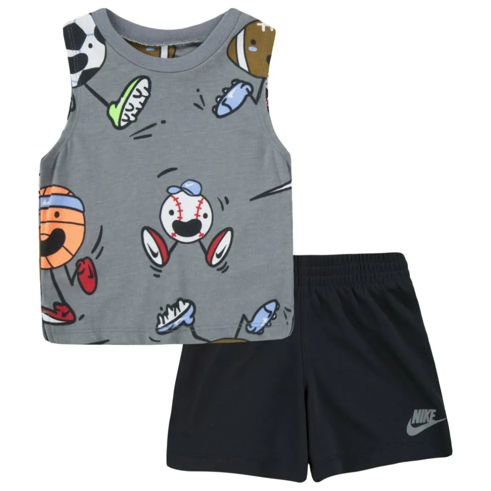 Unisex Kids' Muscle Set Top and Trouser Pyjama