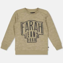 Unisex Kids' Patched Fleece Crew Sweatshirt