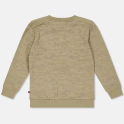 Unisex Kids' Patched Fleece Crew Sweatshirt