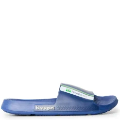 Unisex Kids' Slide Brasil Navy Blue Flip Flops