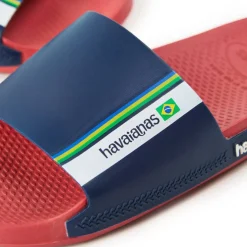 Unisex Kids' Slide Brasil Red Flip Flops