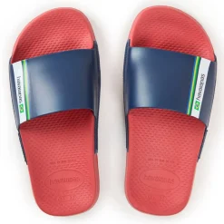 Unisex Kids' Slide Brasil Red Flip Flops