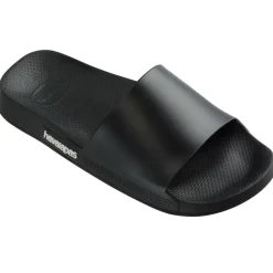 Unisex Kids' Slide Classic Black Flip Flops