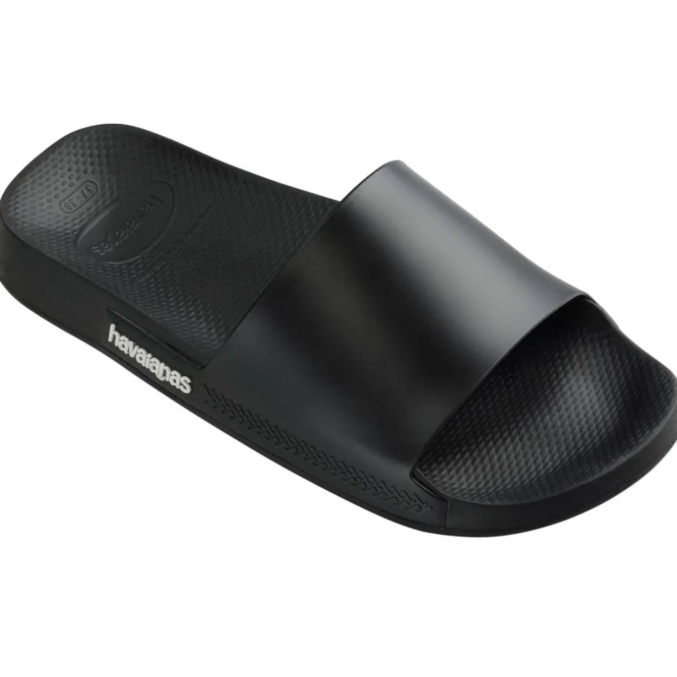 Unisex Kids' Slide Classic Black Flip Flops