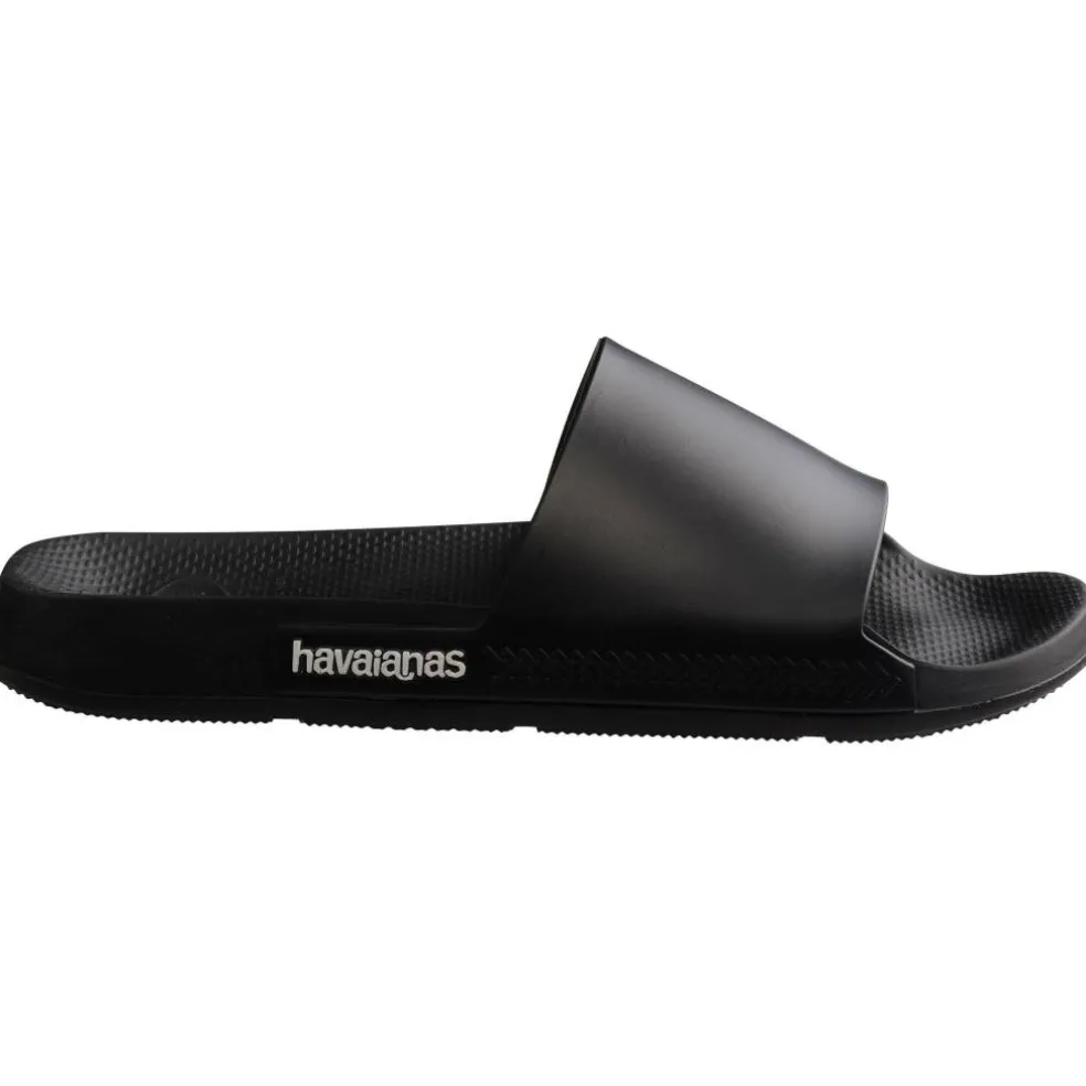 Unisex Kids' Slide Classic Black Flip Flops