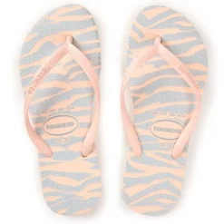Unisex Kids' Slim Animals Glitter Ballet Rose Flip Flops