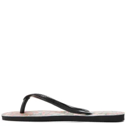 Unisex Kids' Slim Animals Glitter Black Flip Flops