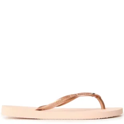 Unisex Kids' Slim Crystal Ballet Rose Flip Flops