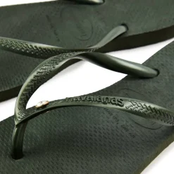 Unisex Kids' Slim Crystal Flip Flops