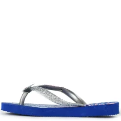 Unisex Kids Slim Glitter Pink Flip Flops