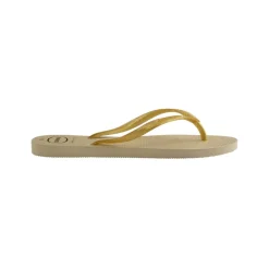 Unisex Kids Slim Gloss Sand Grey Flip Flops