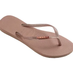 Unisex Kids Slim Metallic Flip Flops