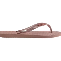 Unisex Kids Slim Metallic Flip Flops