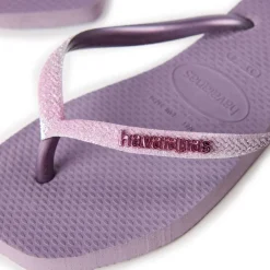 Unisex Kids' Square Glitter Flip Flops