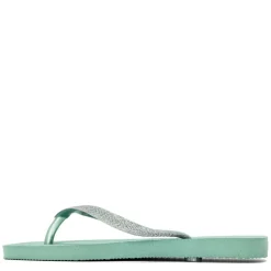 Unisex Kids' Square Glitter Flip Flops