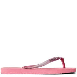 Unisex Kids Square Glitter Velvet Rose Flip Flops