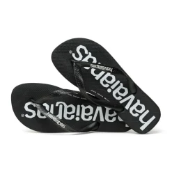 Unisex Kids' Top Logomania Black Flip Flops