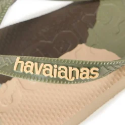 Unisex Kids Top Logomania Colors Green Flip Flops