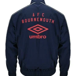 Unisex Kids Travel Jacket Bournemouth 2025 2026 Long Sleeve Full Zip Licensed Rain Anorak