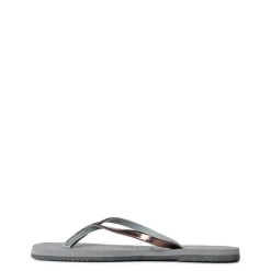 Unisex Kids' You Metallic Grey Flip Flops