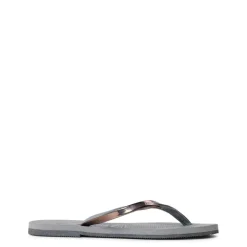 Unisex Kids' You Metallic Grey Flip Flops