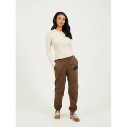 Varsity Boucle Jogger Brown