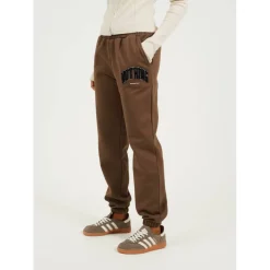 Varsity Boucle Jogger Brown